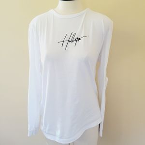 Hollister long sleeve logo t